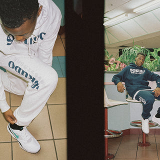 Look Book: Sokudo Champion sweat suit
