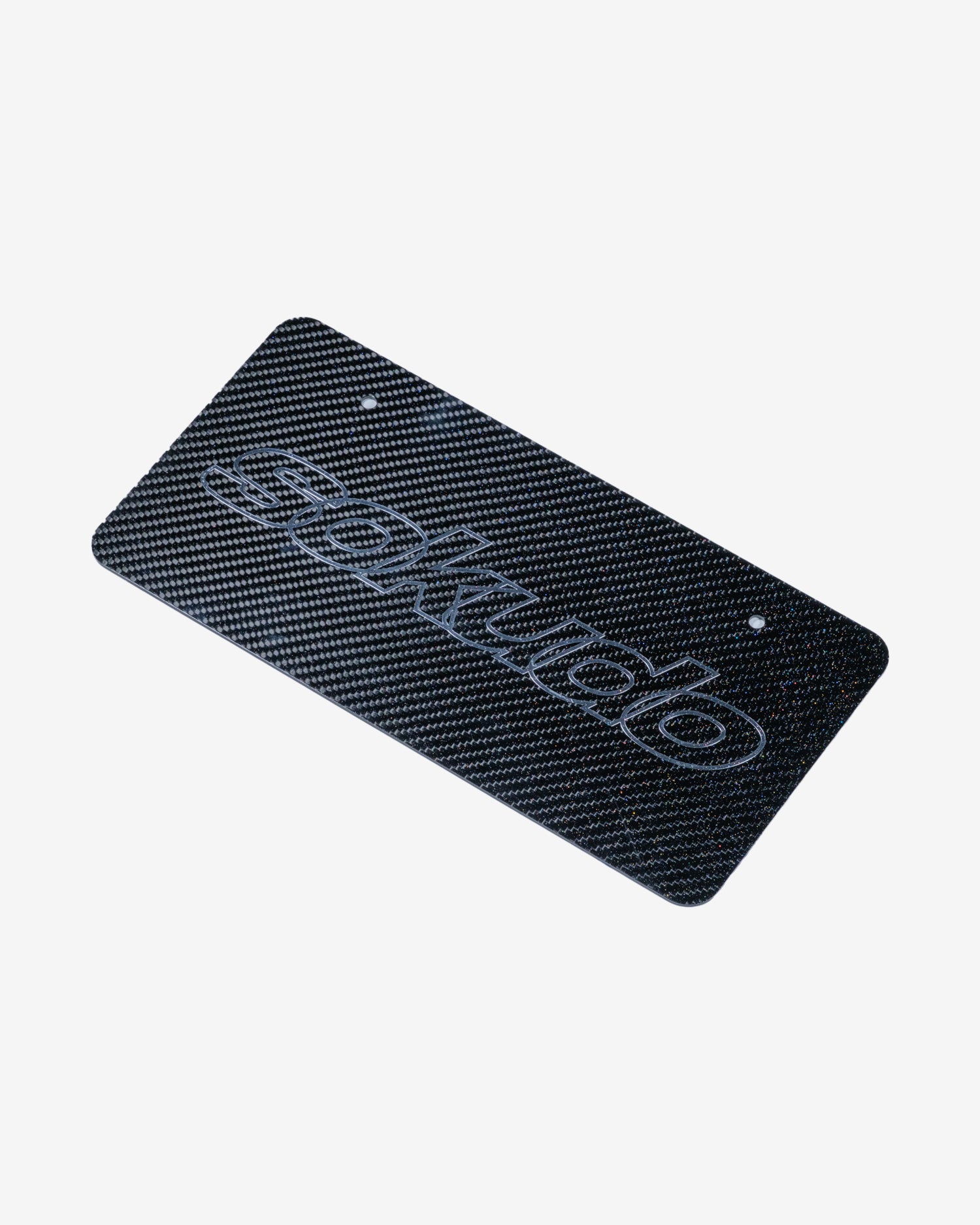 Outline Carbon Fibre License Plate